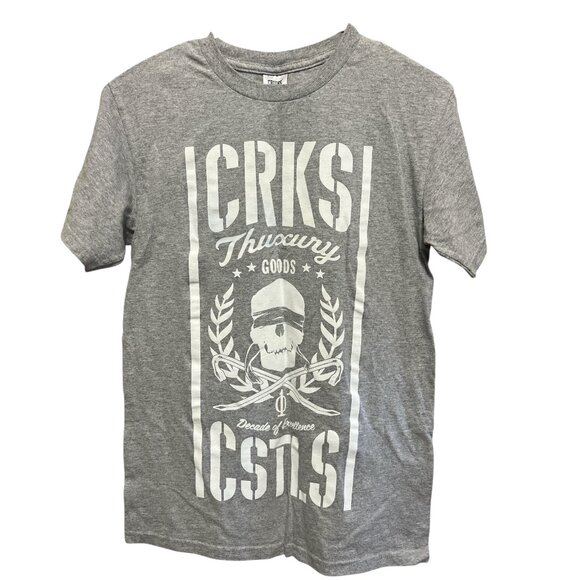 Crooks & Castles T Shirt Small Size / Gray Color /Short Sleeve With Graphic Tee - Picture 1 of 3